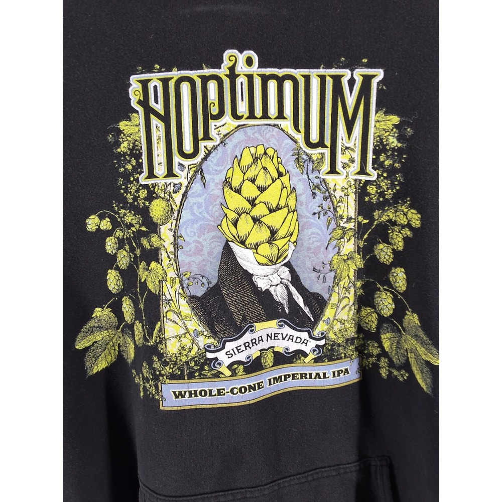 Sierra Nevada Brewing Co. Hoptimum Beer‎ Graphic Hoodie Black Mens XL